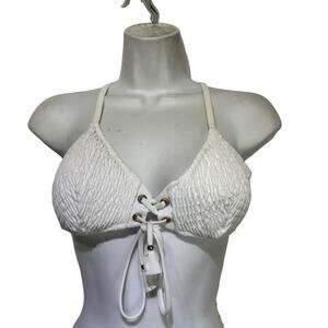 Victoria’s Secret Corset lace up back Bikini swim top size 36C